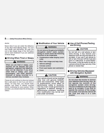 subaru outback 2023 owners manual